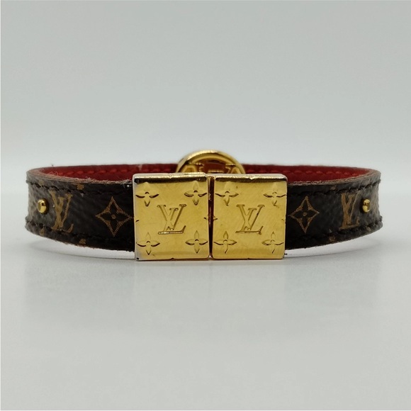 Louis Vuitton Gold and Brown Monogram Bracelet- REVERSIBLE!! - Picture 4 of 9